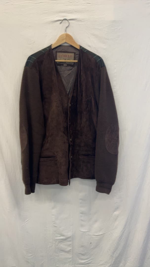 LeatherMan leather/wool jacket