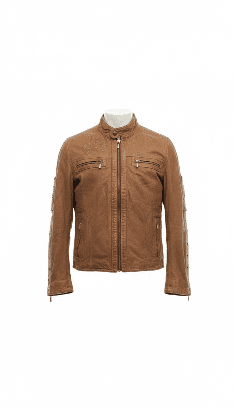 Goldstein brown leather jacket
