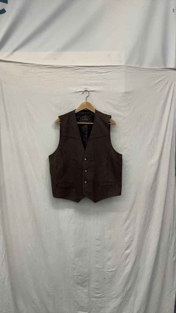 L.O.G.G. Brown Leather Vest
