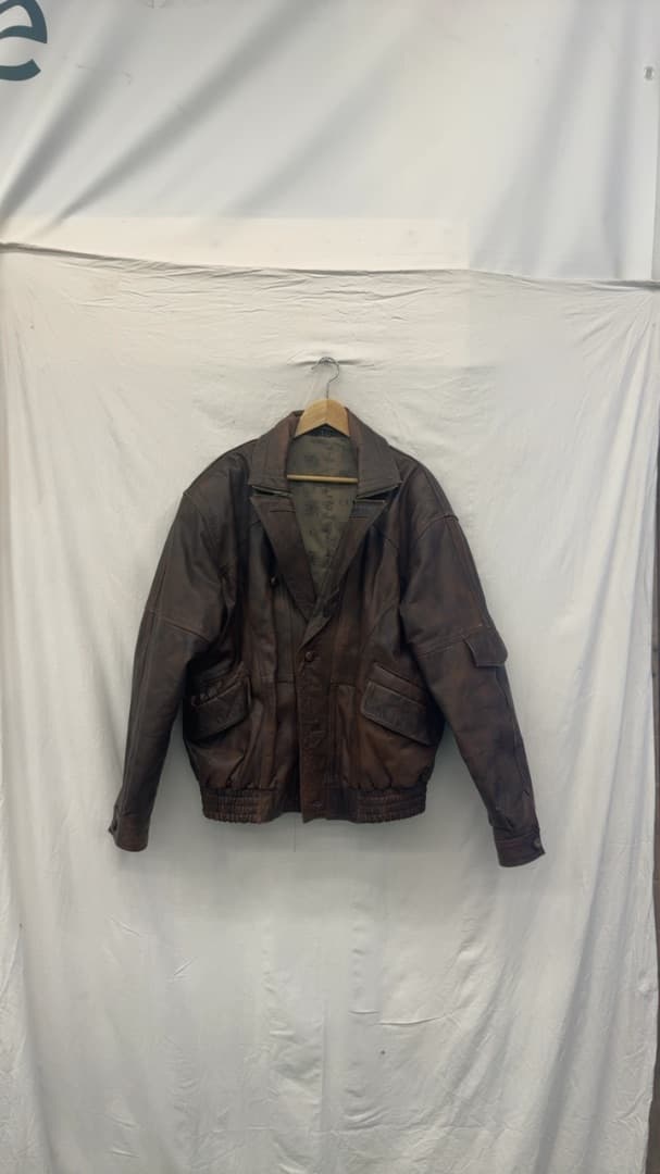 Vintage Brown Leather Jacket