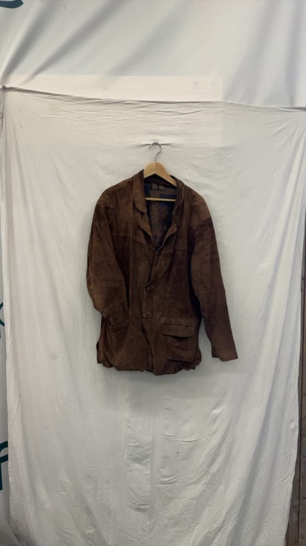 Unknown Mens Brown Suede Blazer