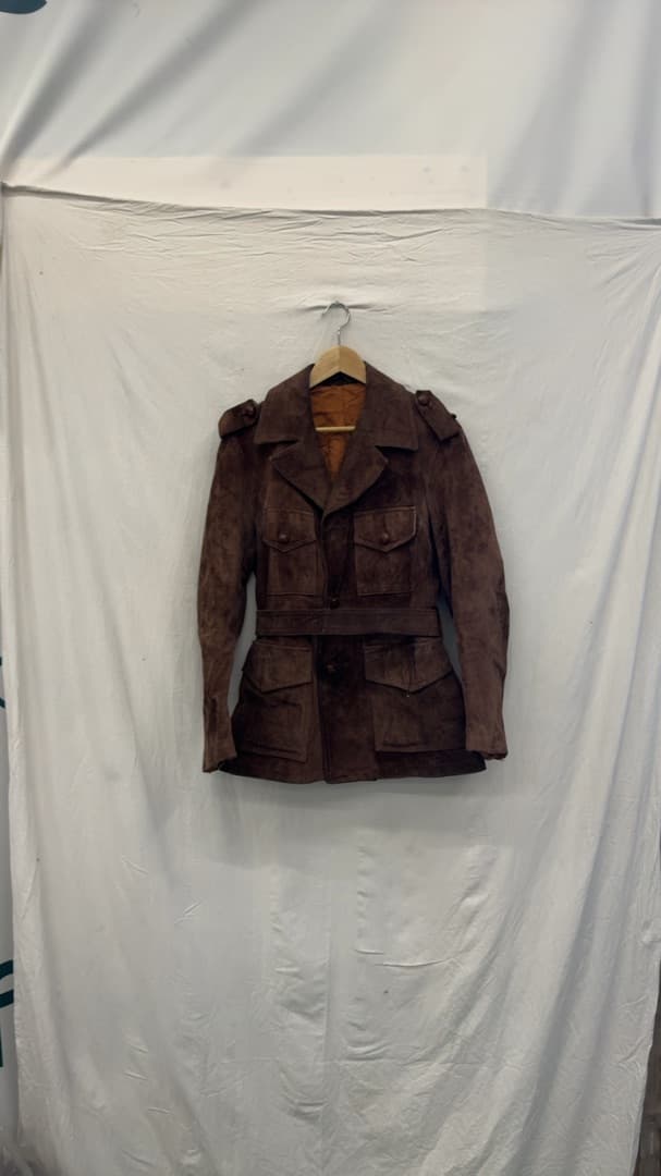 Unknown Mens Brown Suede Jacket