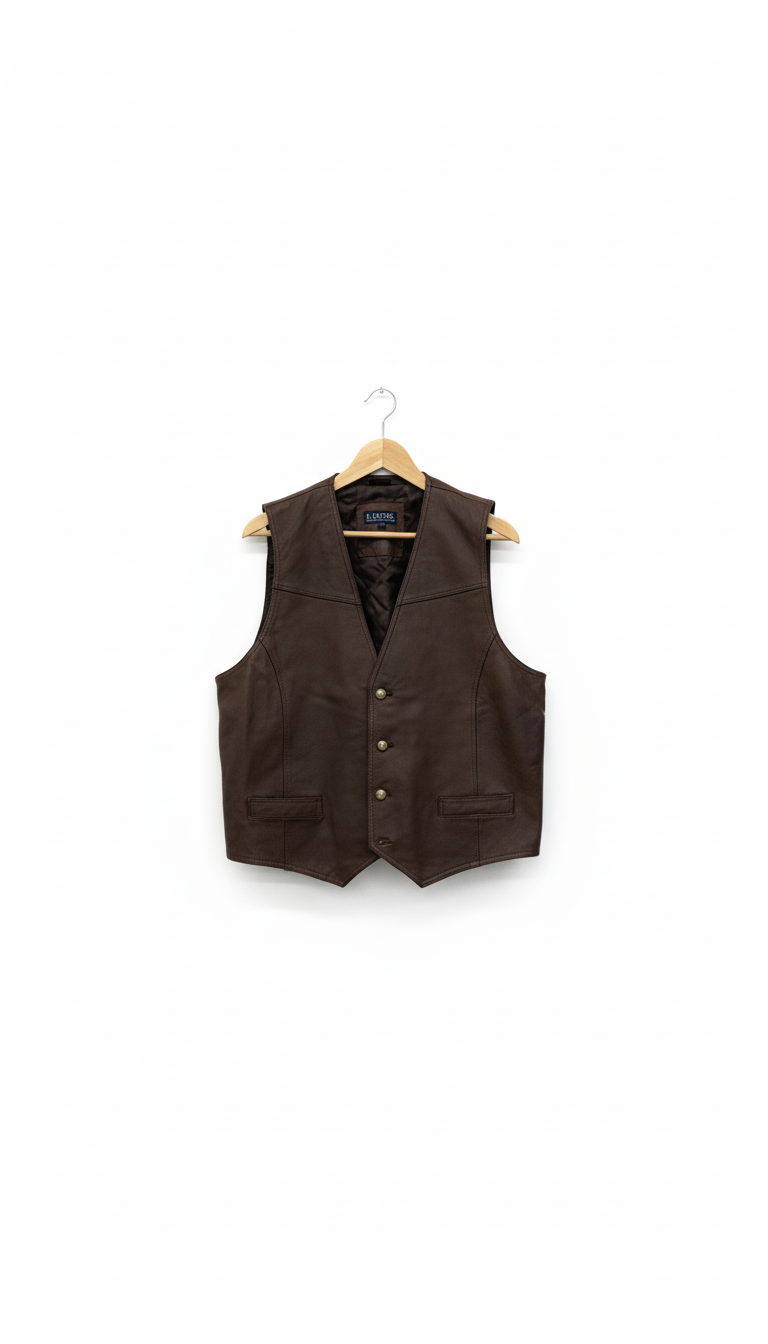 L.O.G.G. Brown Leather Vest