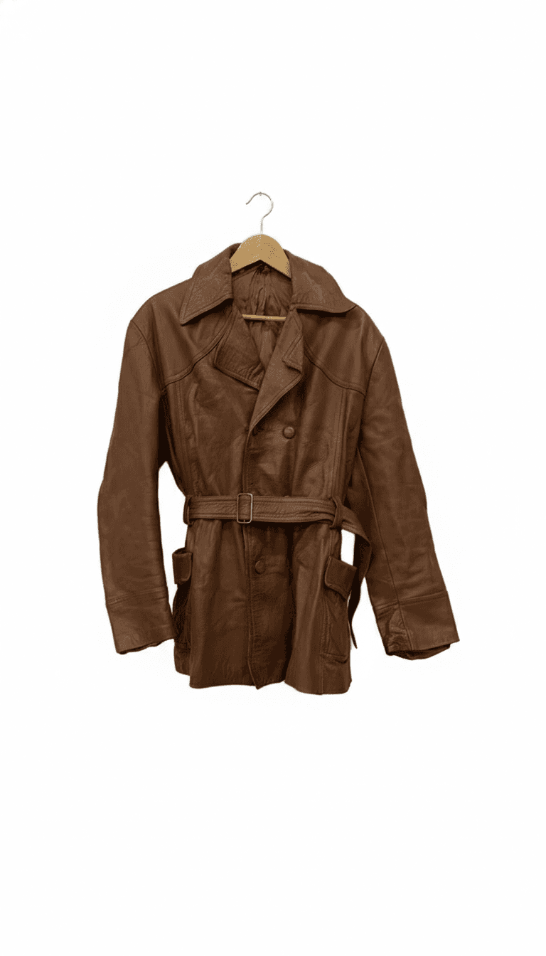 Alf Hallén's Oslo Brown Leather Coat