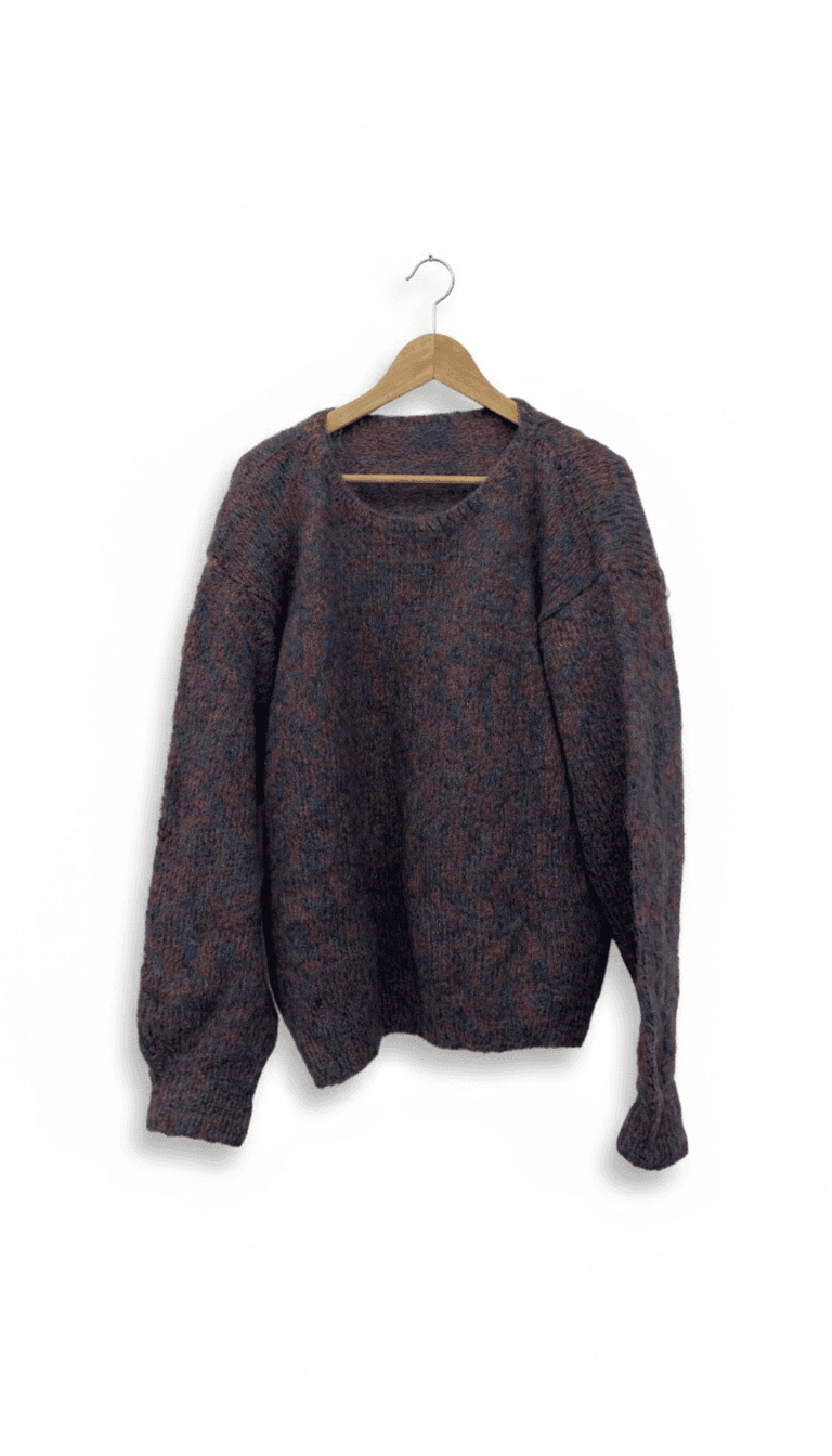 Homemade knitted sweater