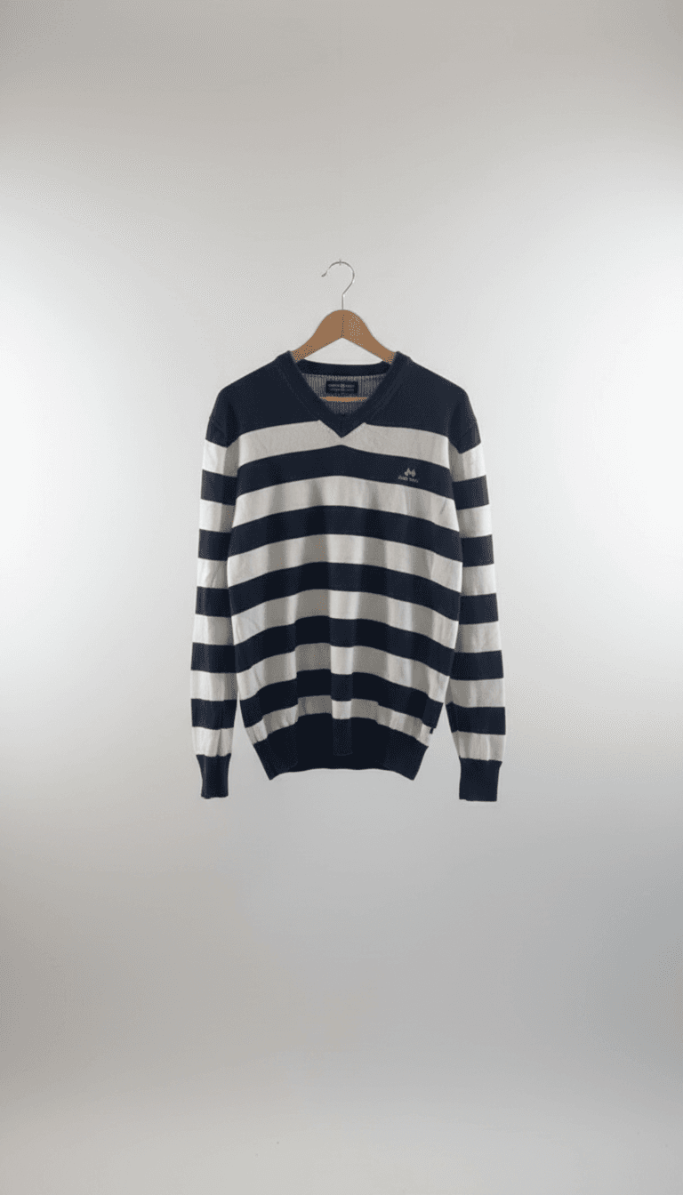 Striped V-Neck Sweater