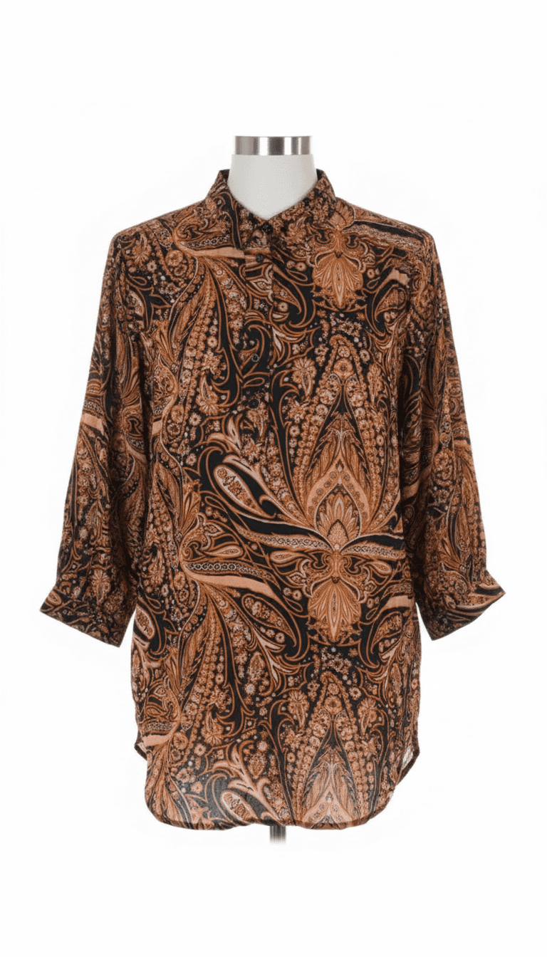 Paisley Print Blouse