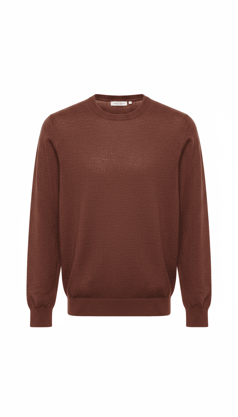 Brown Merino Wool Sweater