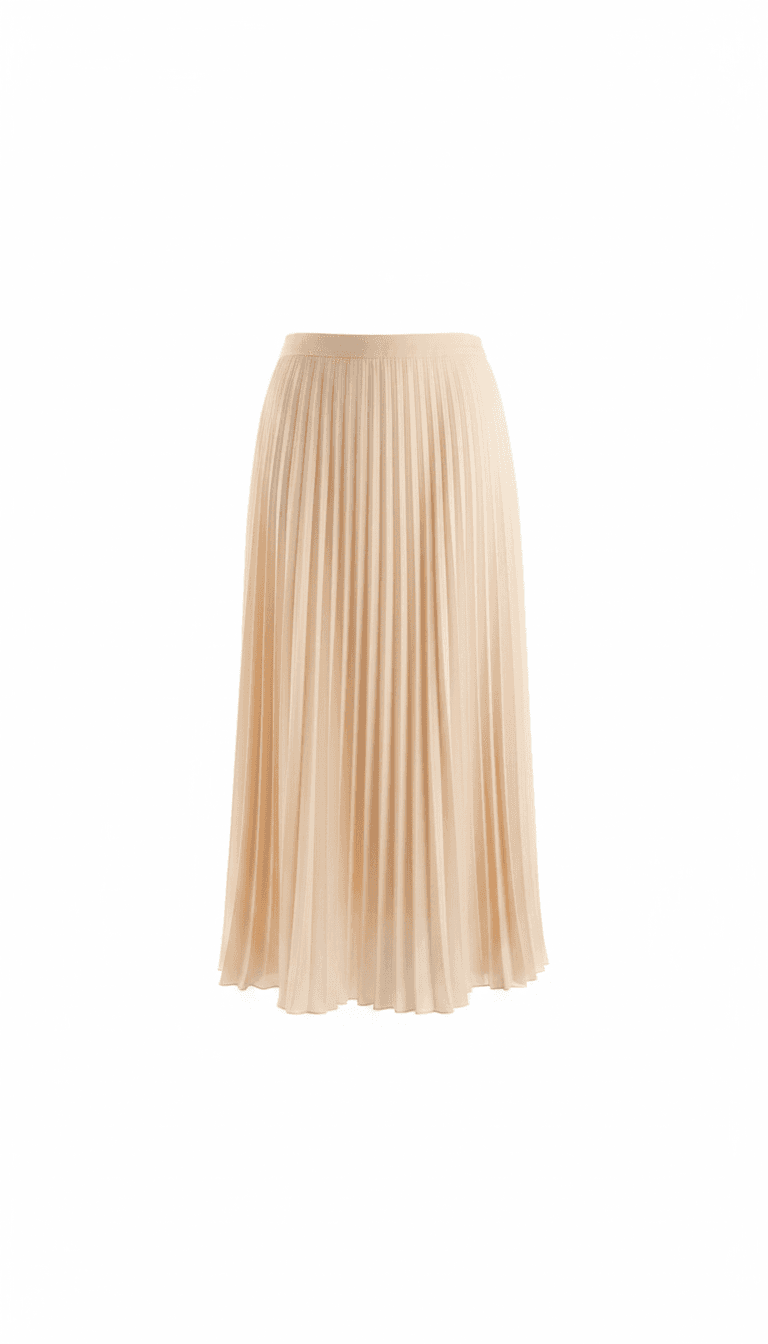 Pleated Midi Skirt