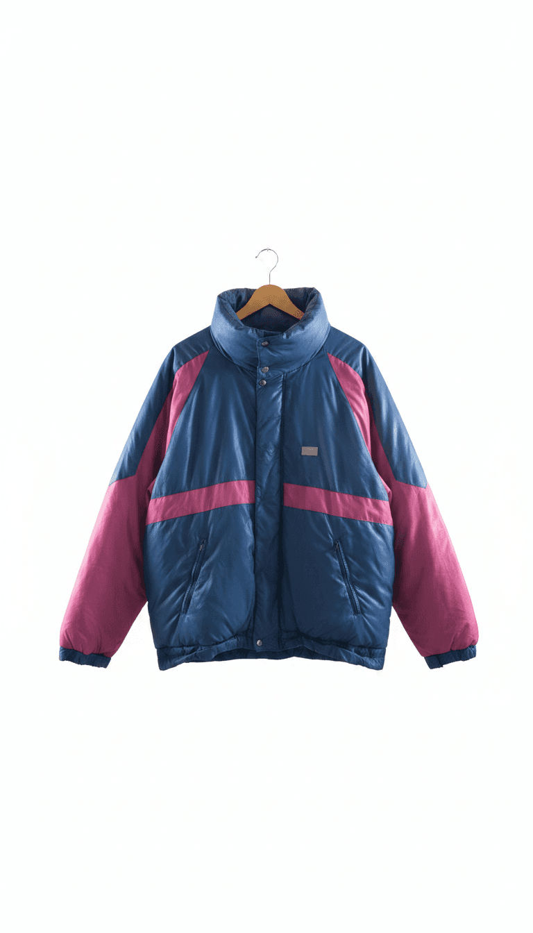 Color Block Puffer Jacket